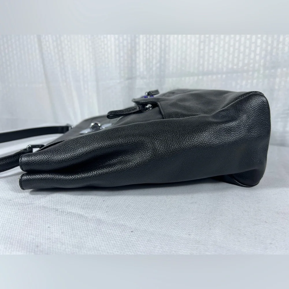 Longchamp Leather Turn-Lock Business Satchel Tote Made in France